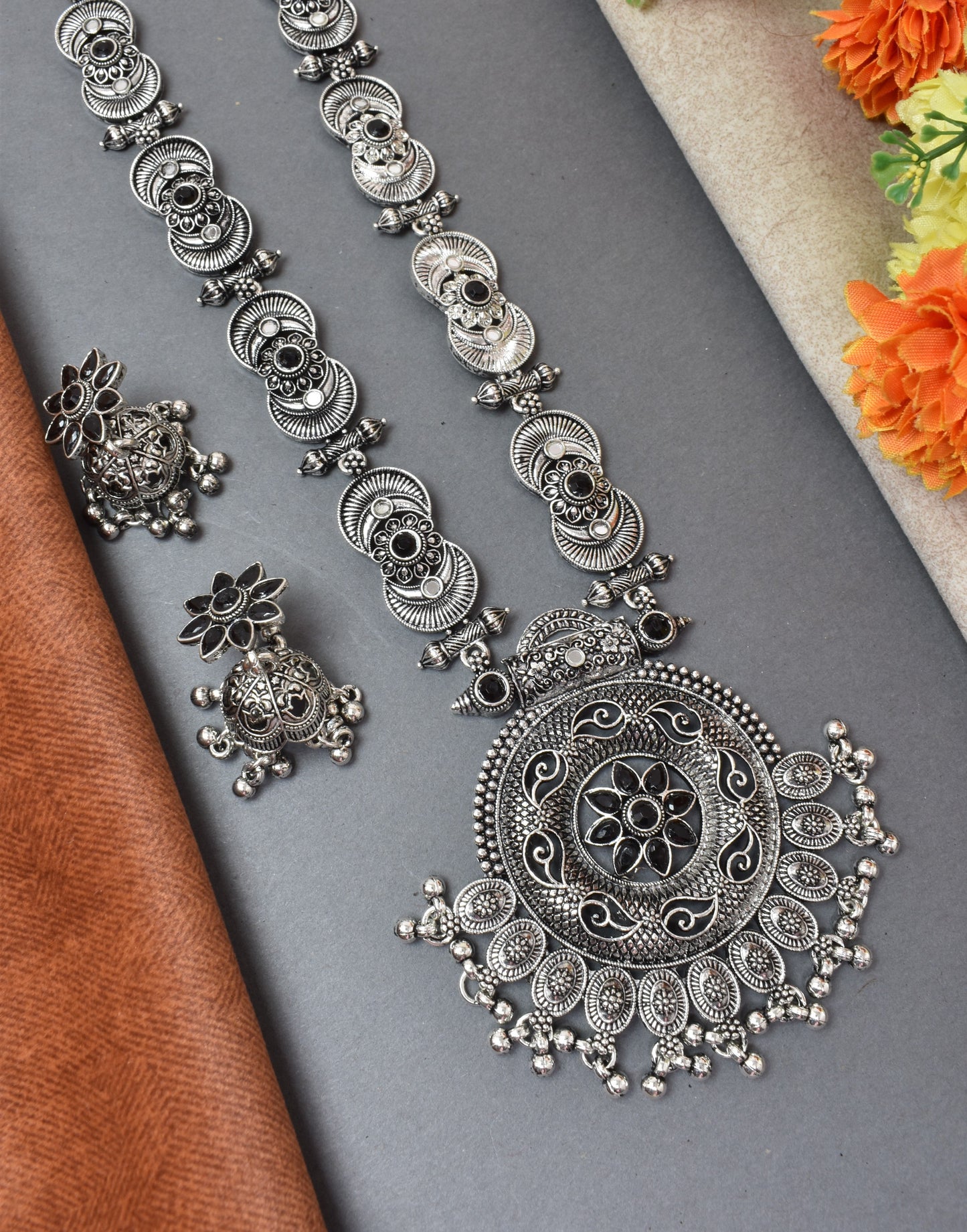 jewellery set for girls,Oxidised silver set,oxidised jwellery set,navratri jewellery set,garba jewellery set,Jewellery set,necklace gale ka,german silver necklace,Jewellery set for women,gale ka haar,neklace set,jewelery set for women,Antique designer set,gift ideas for wife
