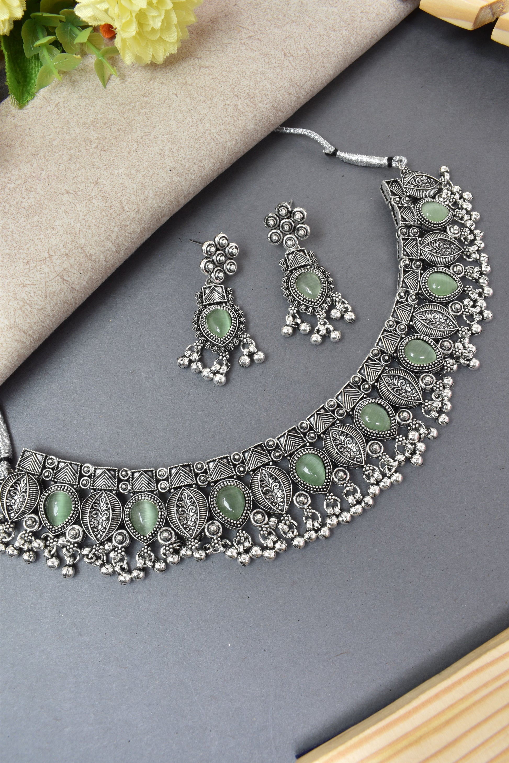 jewellery set for girls,Oxidised silver set,oxidised jwellery set,navratri jewellery set,garba jewellery set,Jewellery set,necklace gale ka,german silver necklace,Jewellery set for women,gale ka haar,neklace set,jewelery set for women,Antique designer set,gift ideas for wife