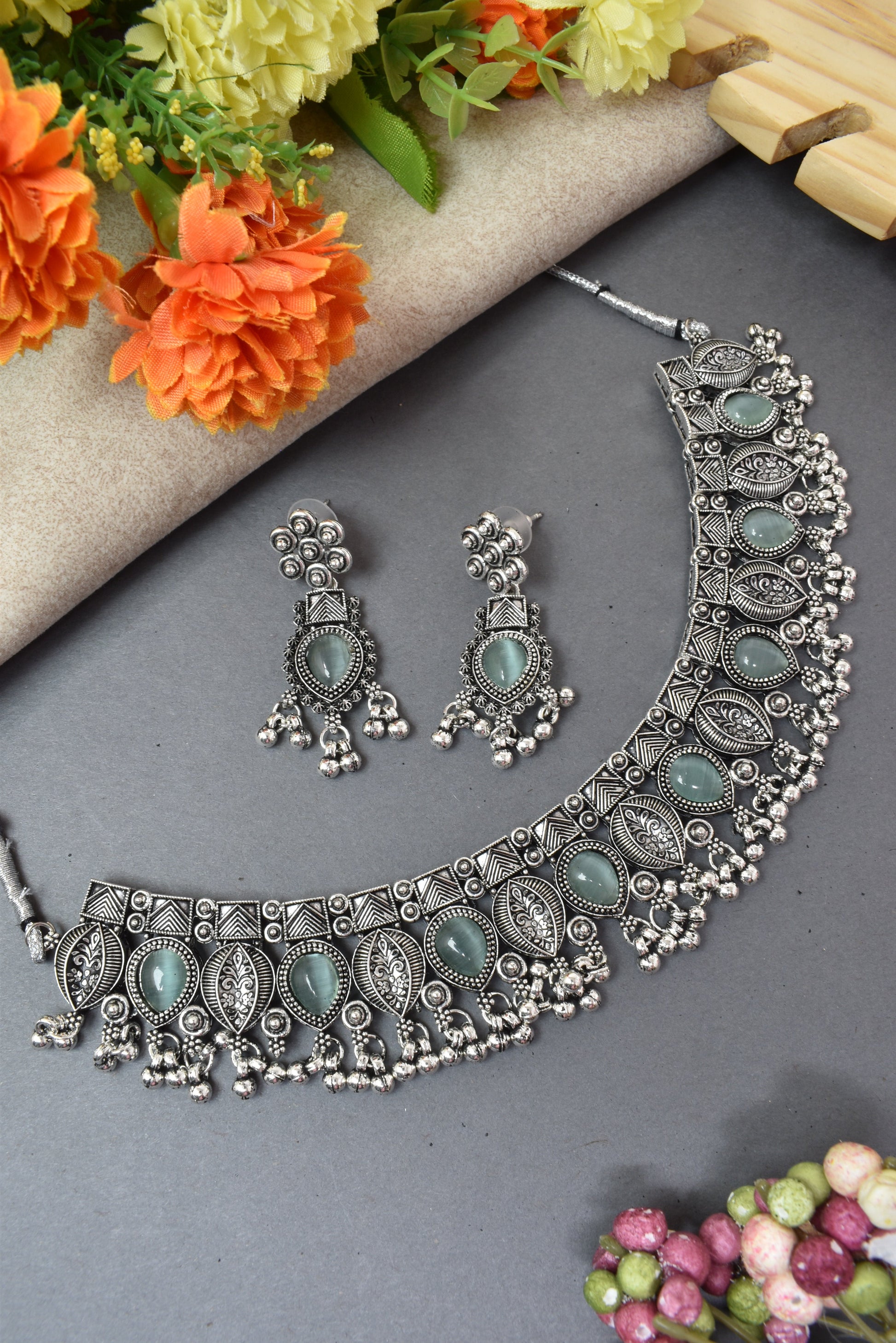 jewellery set for girls,Oxidised silver set,oxidised jwellery set,navratri jewellery set,garba jewellery set,Jewellery set,necklace gale ka,german silver necklace,Jewellery set for women,gale ka haar,neklace set,jewelery set for women,Antique designer set,gift ideas for wife