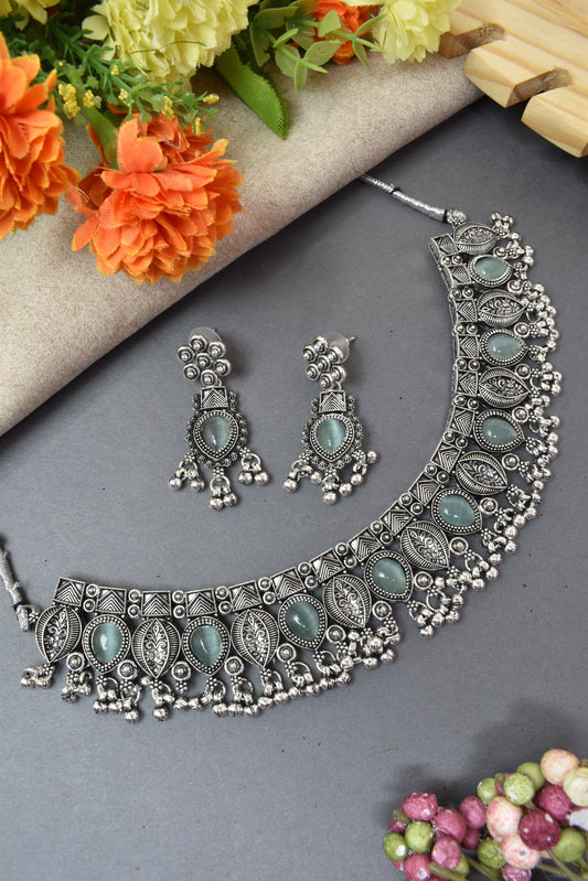 jewellery set for girls,Oxidised silver set,oxidised jwellery set,navratri jewellery set,garba jewellery set,Jewellery set,necklace gale ka,german silver necklace,Jewellery set for women,gale ka haar,neklace set,jewelery set for women,Antique designer set,gift ideas for wife