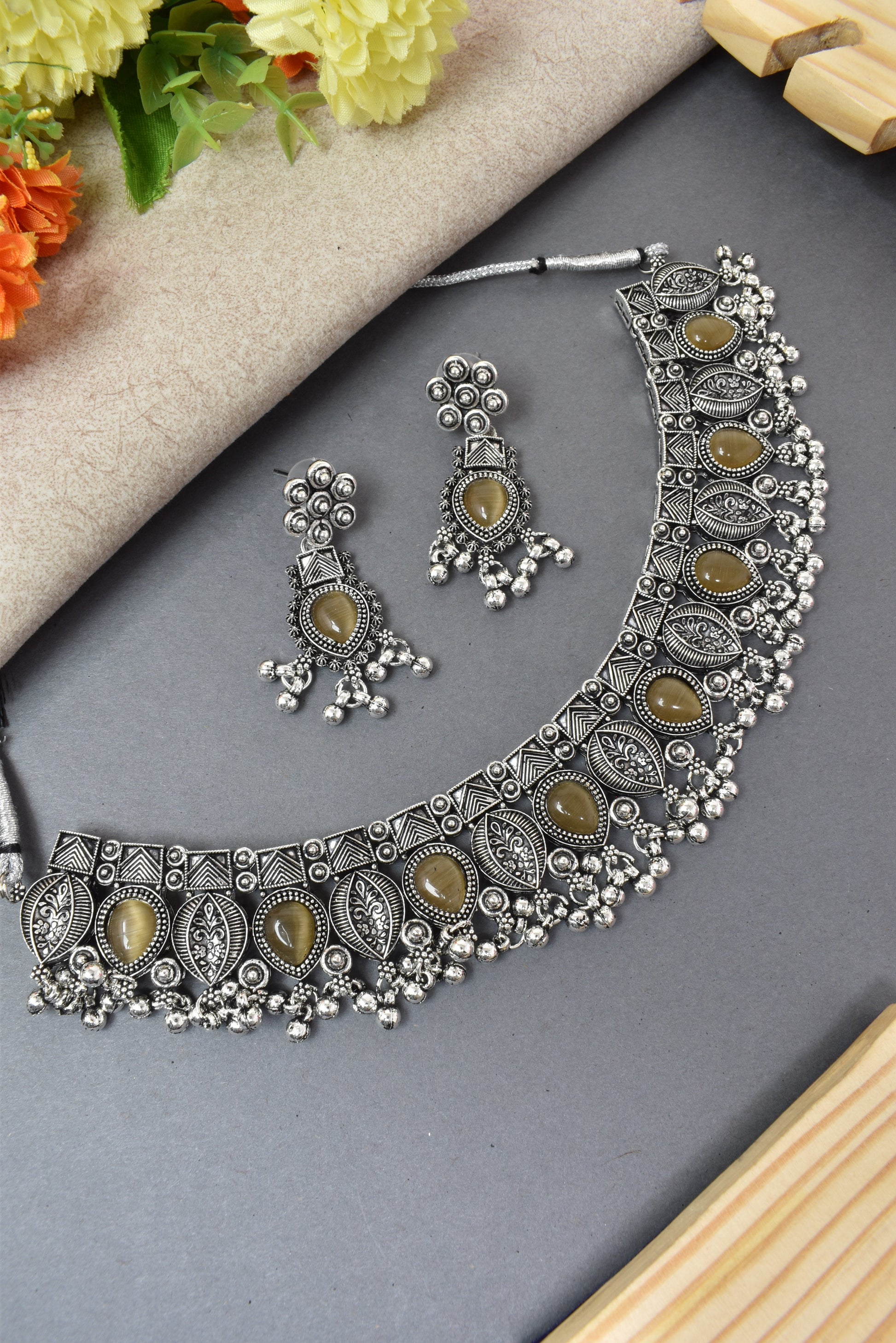 jewellery set for girls,Oxidised silver set,oxidised jwellery set,navratri jewellery set,garba jewellery set,Jewellery set,necklace gale ka,german silver necklace,Jewellery set for women,gale ka haar,neklace set,jewelery set for women,Antique designer set,gift ideas for wife