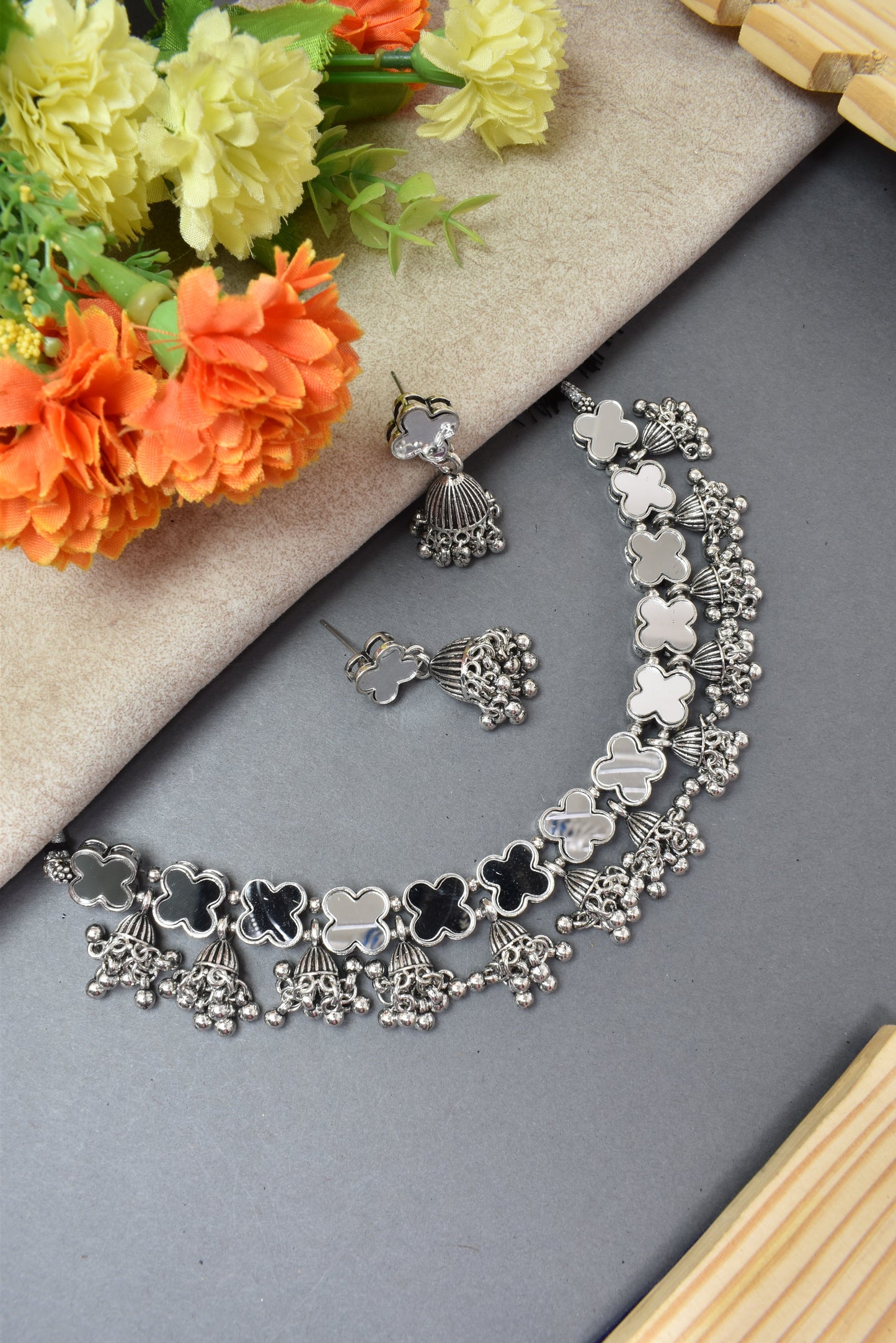 jewellery set for girls,Oxidised silver set,oxidised jwellery set,navratri jewellery set,garba jewellery set,Jewellery set,necklace gale ka,german silver necklace,Jewellery set for women,gale ka haar,neklace set,jewelery set for women,Antique designer set,gift ideas for wife