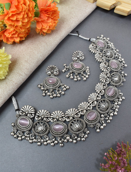 jewellery set for girls,Oxidised silver set,oxidised jwellery set,navratri jewellery set,garba jewellery set,Jewellery set,necklace gale ka,german silver necklace,Jewellery set for women,gale ka haar,neklace set,jewelery set for women,Antique designer set,gift ideas for wife
