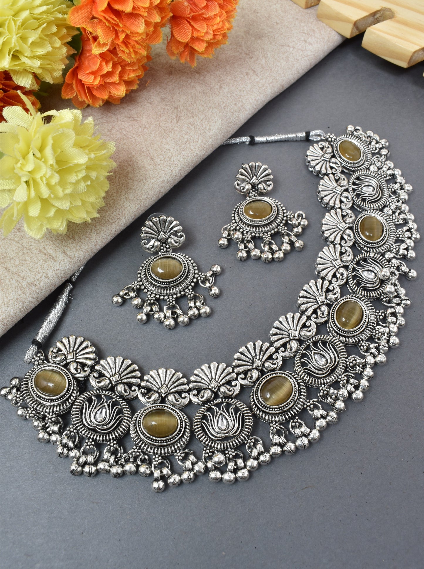 jewellery set for girls,Oxidised silver set,oxidised jwellery set,navratri jewellery set,garba jewellery set,Jewellery set,necklace gale ka,german silver necklace,Jewellery set for women,gale ka haar,neklace set,jewelery set for women,Antique designer set,gift ideas for wife