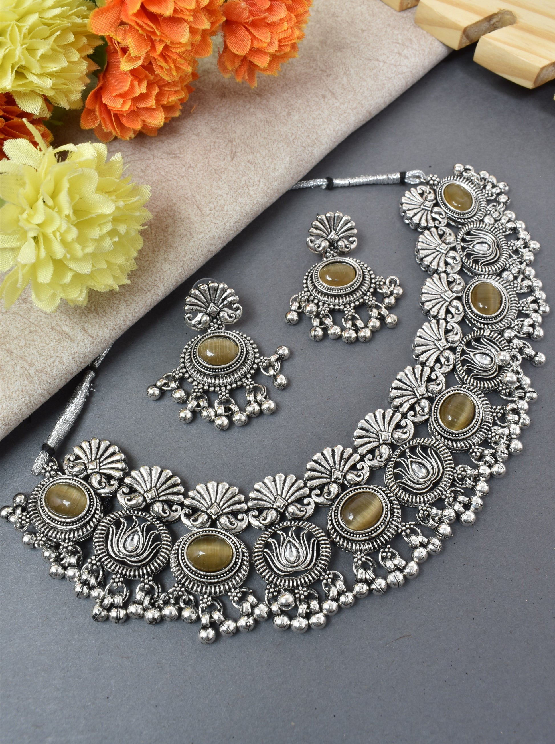 jewellery set for girls,Oxidised silver set,oxidised jwellery set,navratri jewellery set,garba jewellery set,Jewellery set,necklace gale ka,german silver necklace,Jewellery set for women,gale ka haar,neklace set,jewelery set for women,Antique designer set,gift ideas for wife