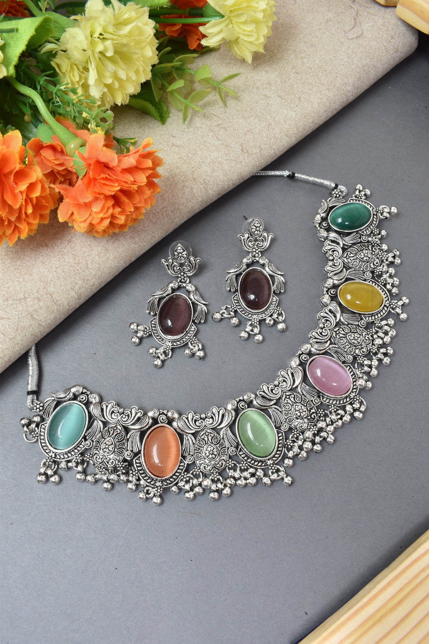 jewellery set for girls,Oxidised silver set,oxidised jwellery set,navratri jewellery set,garba jewellery set,Jewellery set,necklace gale ka,german silver necklace,Jewellery set for women,gale ka haar,neklace set,jewelery set for women,Antique designer set,gift ideas for wife
