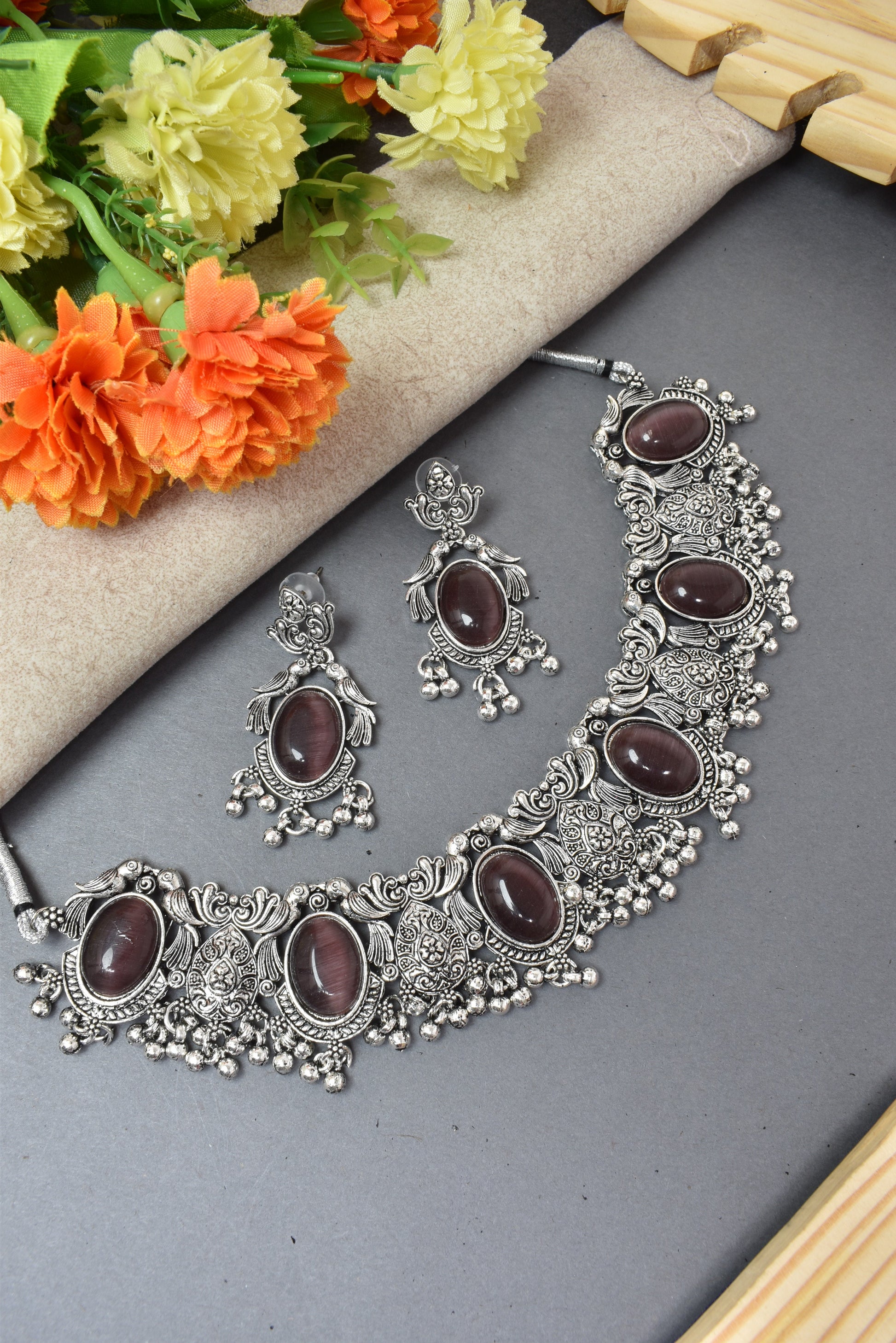 jewellery set for girls,Oxidised silver set,oxidised jwellery set,navratri jewellery set,garba jewellery set,Jewellery set,necklace gale ka,german silver necklace,Jewellery set for women,gale ka haar,neklace set,jewelery set for women,Antique designer set,gift ideas for wife