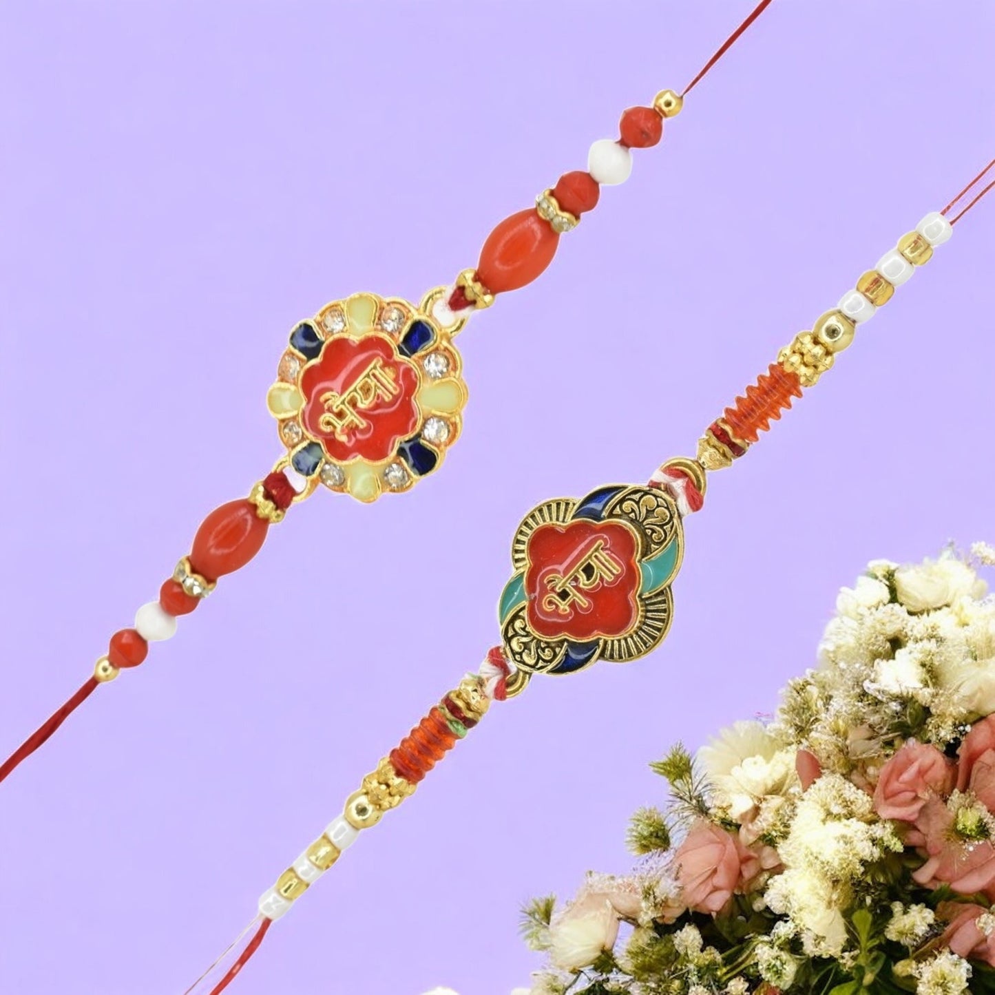 Rakhi with Greeting Card and Box