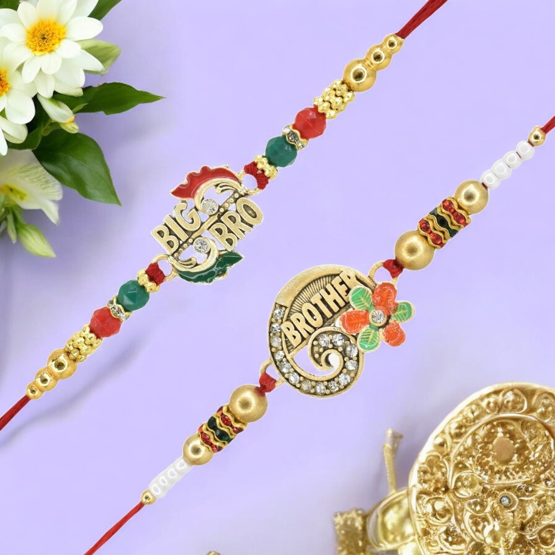 Rakhi with Greeting Card and Box