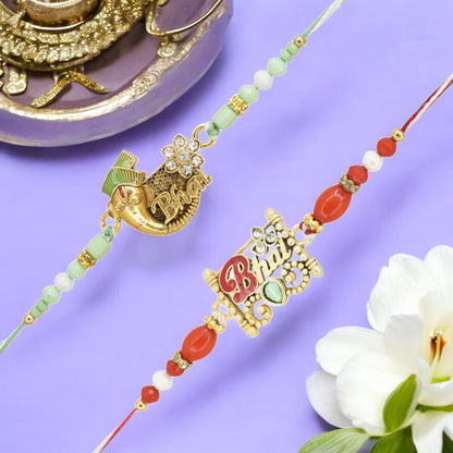 Rakhi with Greeting Card and Box