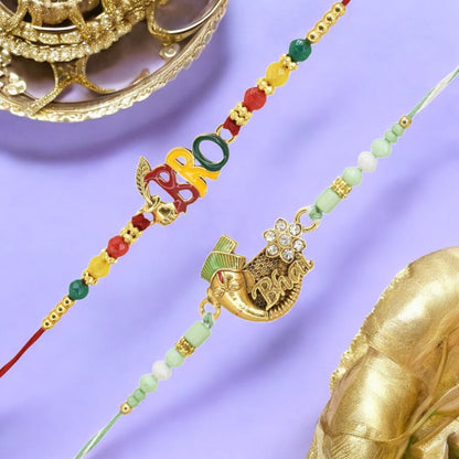 Rakhi with Greeting Card and Box