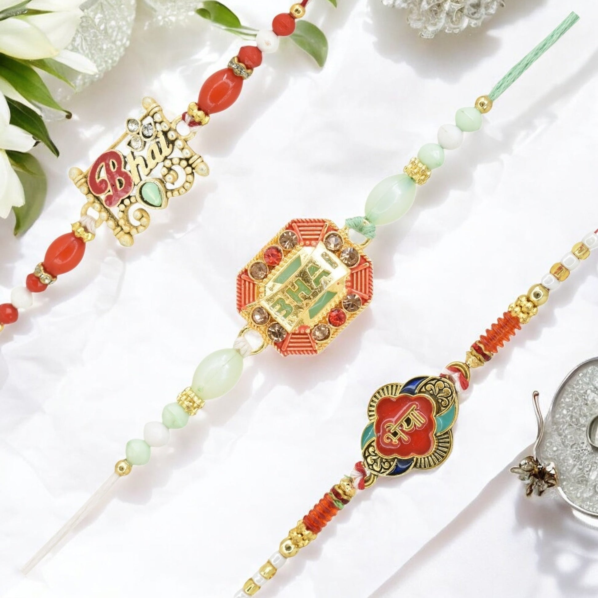 Rakhi with Greeting Card and Box