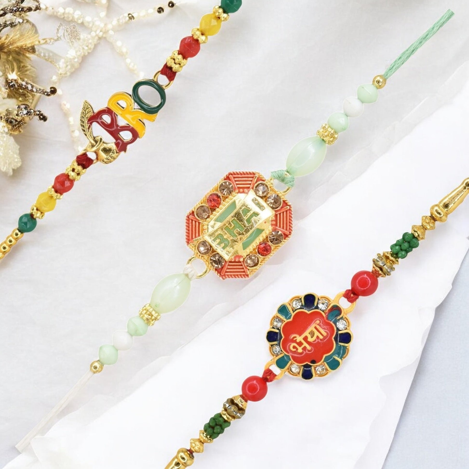 Rakhi with Greeting Card and Box