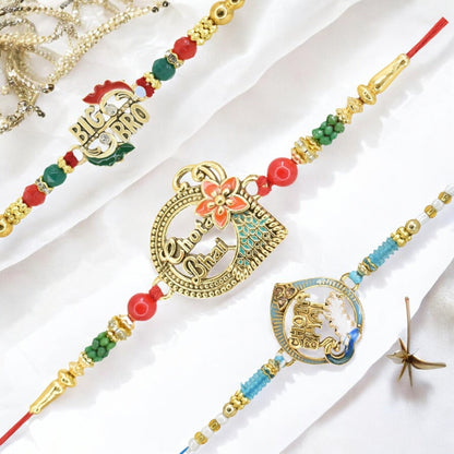 Rakhi with Greeting Card and Box