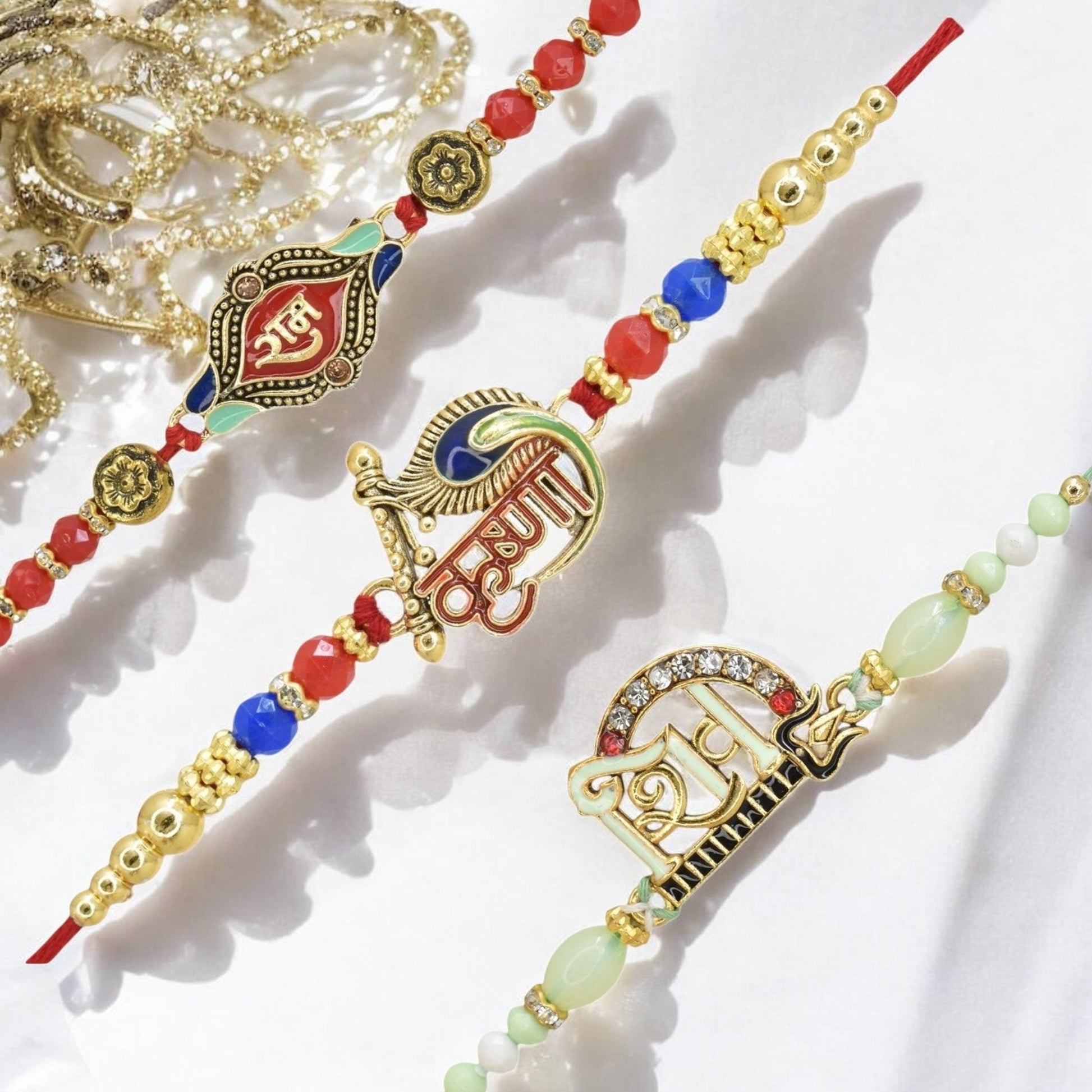 Rakhi with Greeting Card and Box