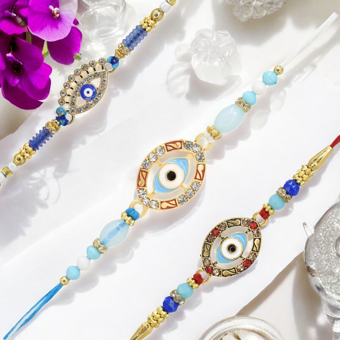 Rakhi with Greeting Card and Box