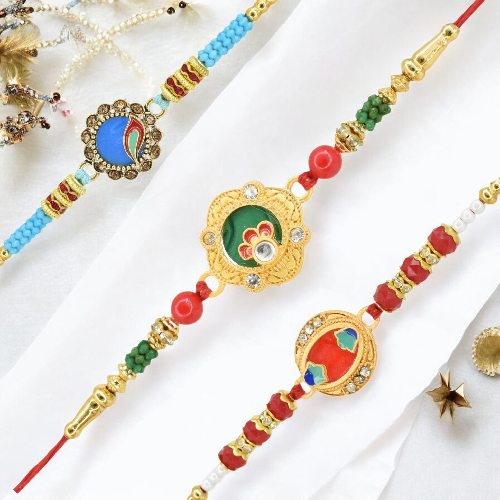 Rakhi with Greeting Card and Box