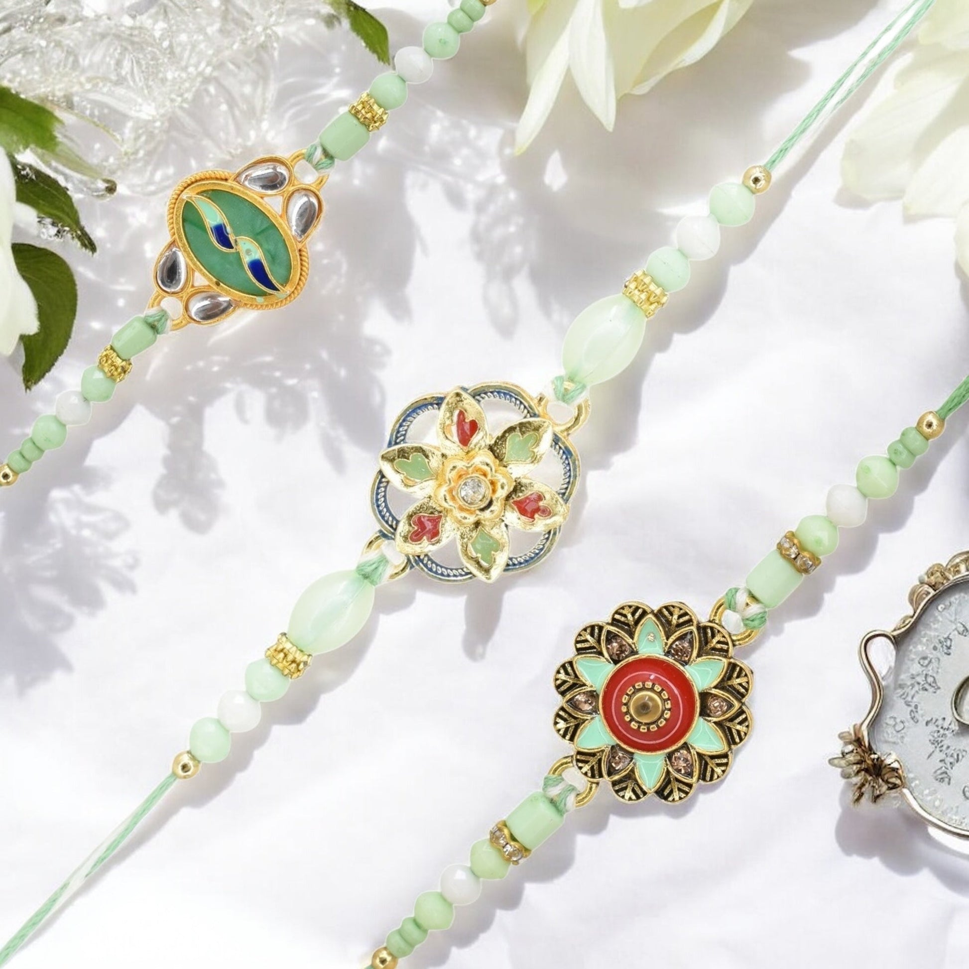 Rakhi with Greeting Card and Box