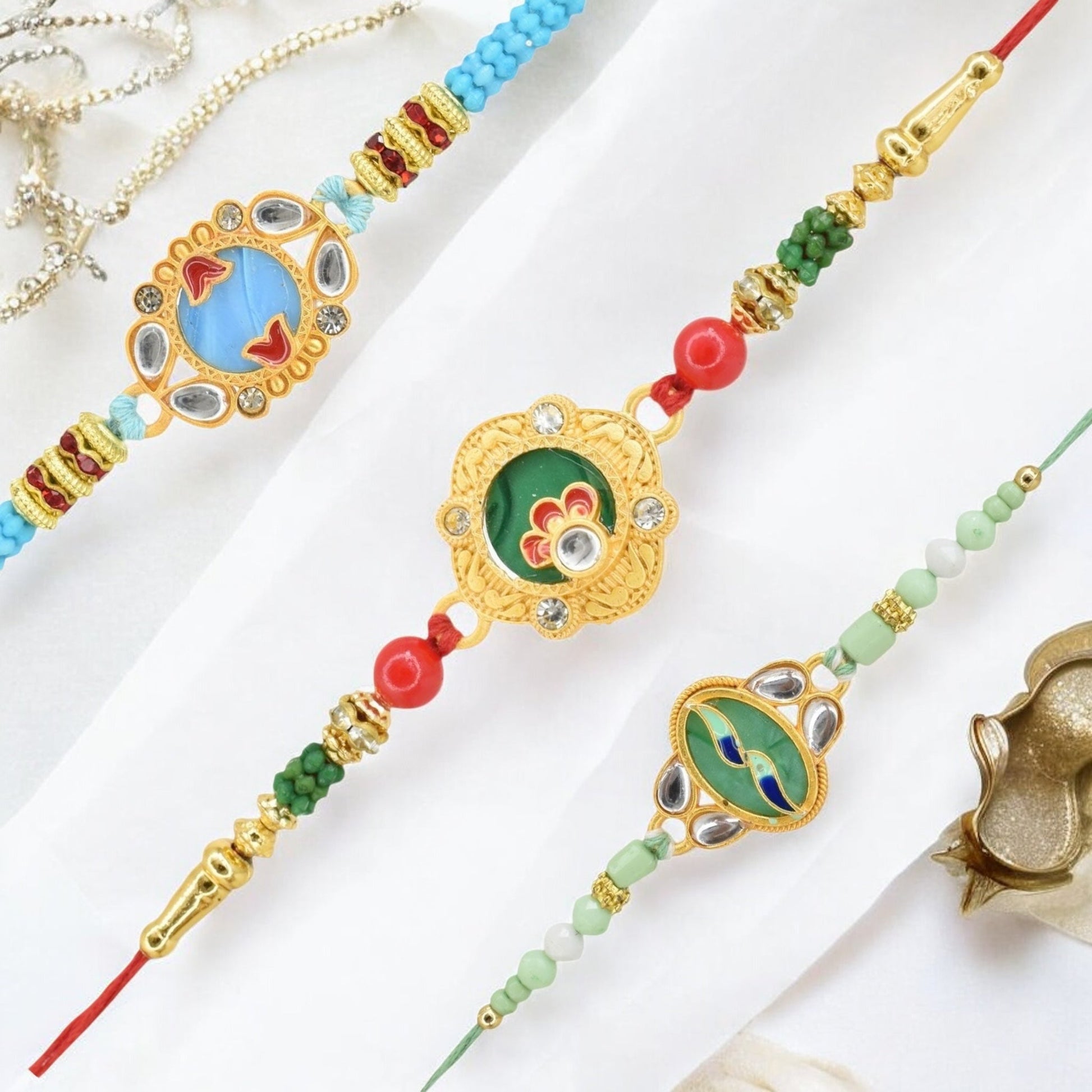 Rakhi with Greeting Card and Box