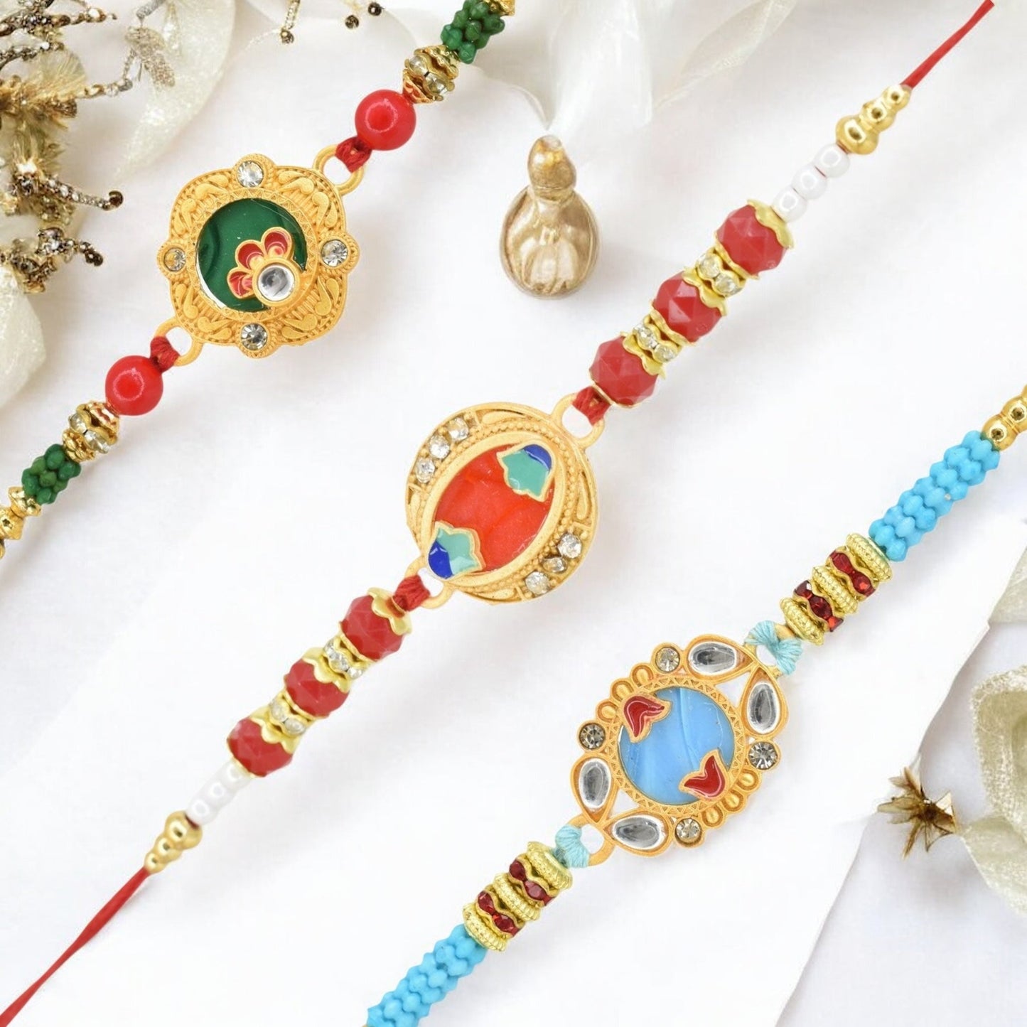 Rakhi with Greeting Card and Box