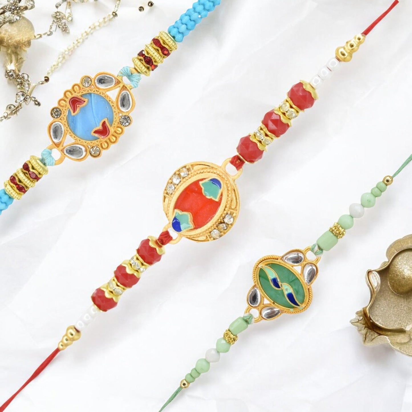 Rakhi with Greeting Card and Box