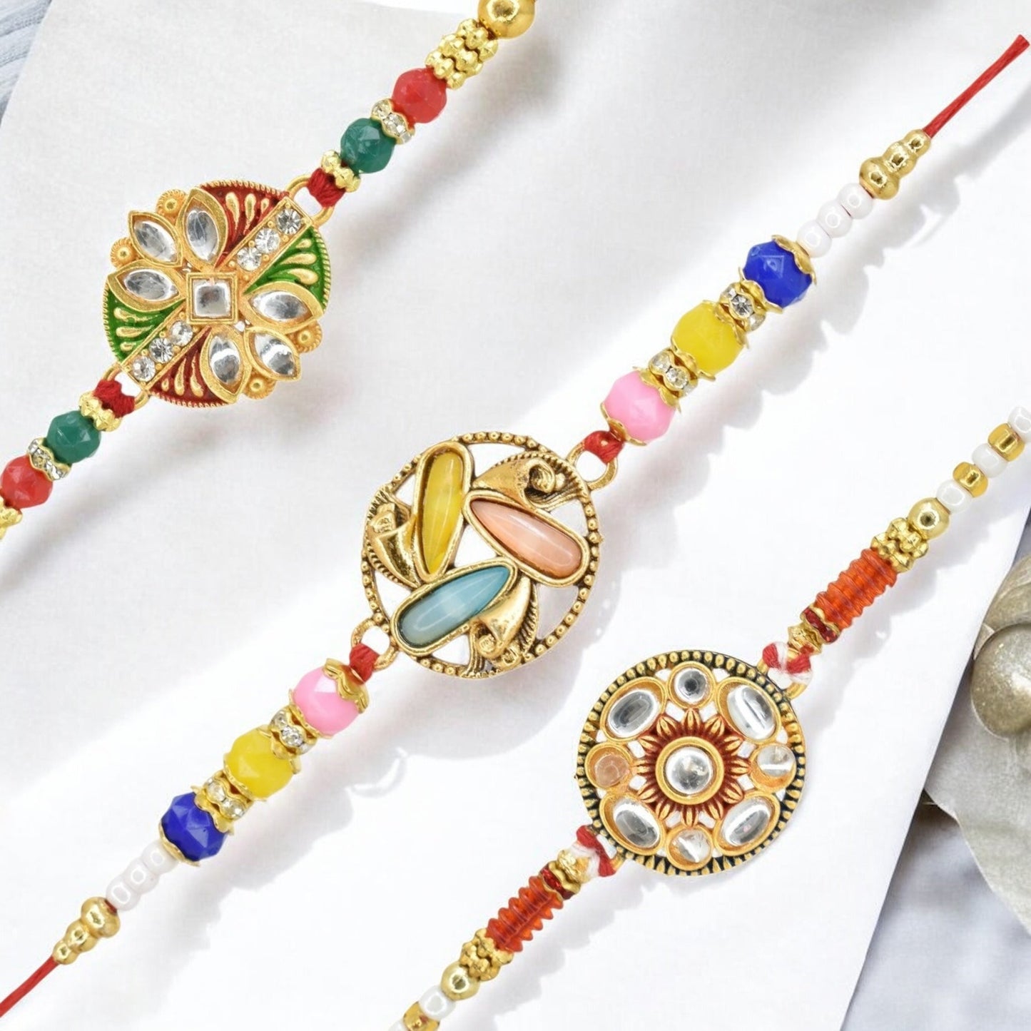 Rakhi with Greeting Card and Box