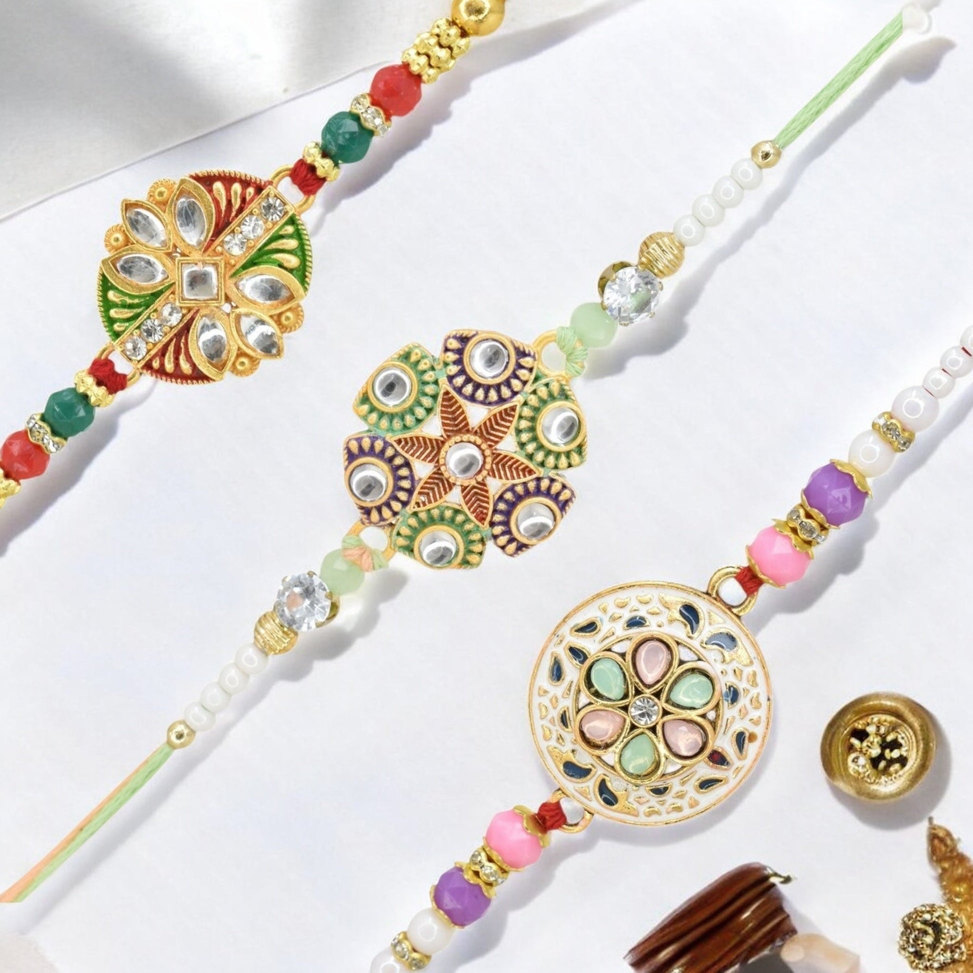 Rakhi with Greeting Card and Box