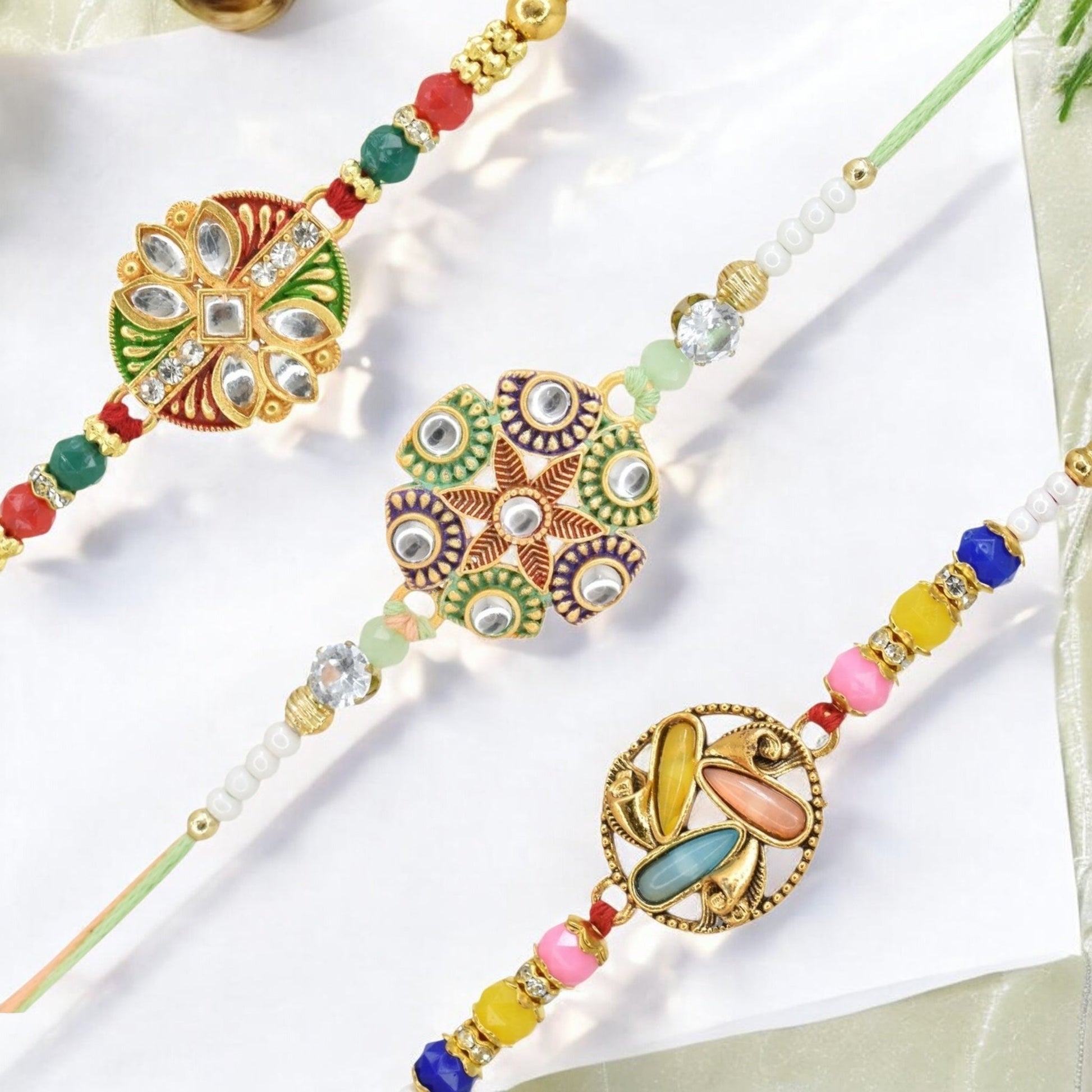 Rakhi with Greeting Card and Box