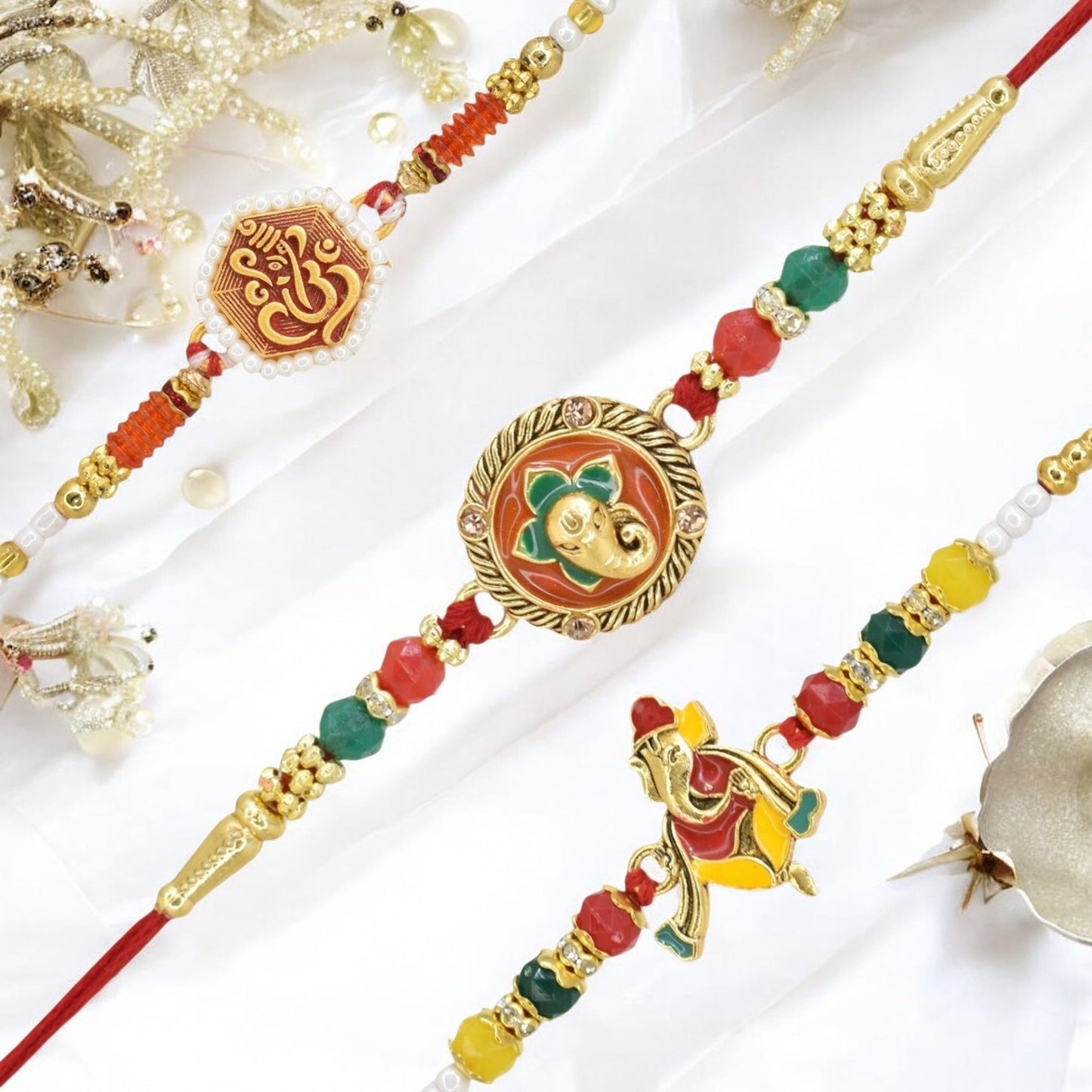 Rakhi with Greeting Card and Box