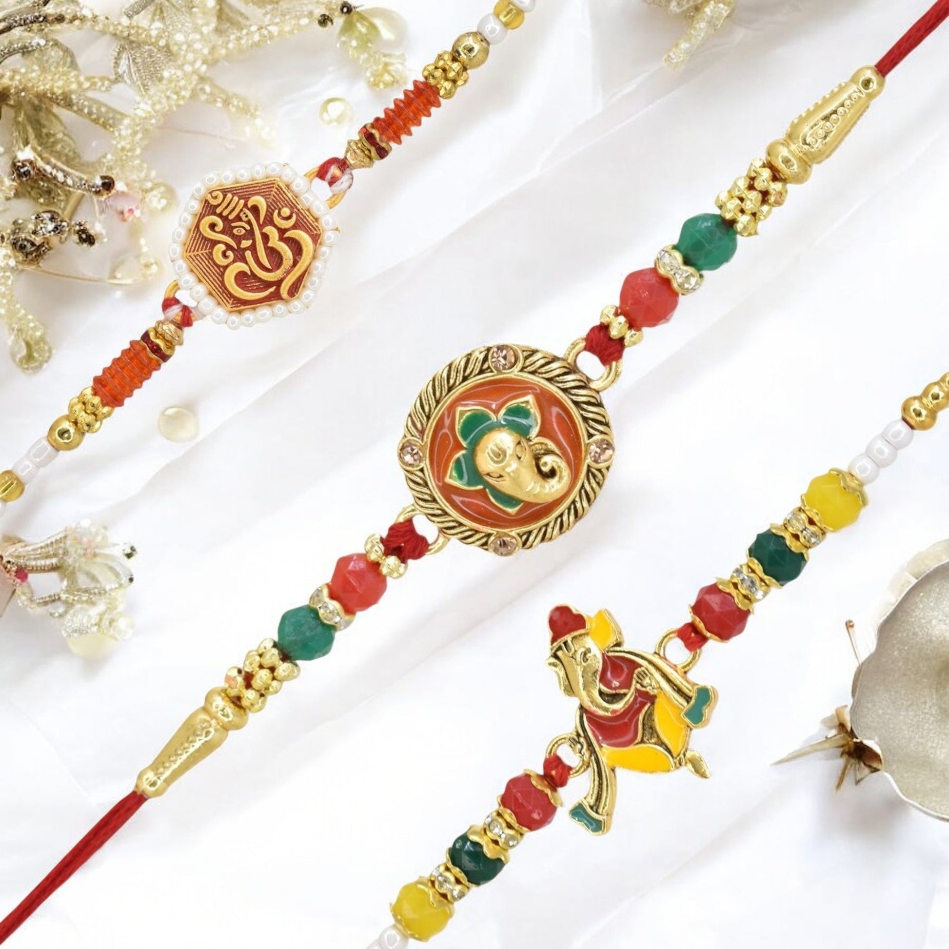 Rakhi with Greeting Card and Box