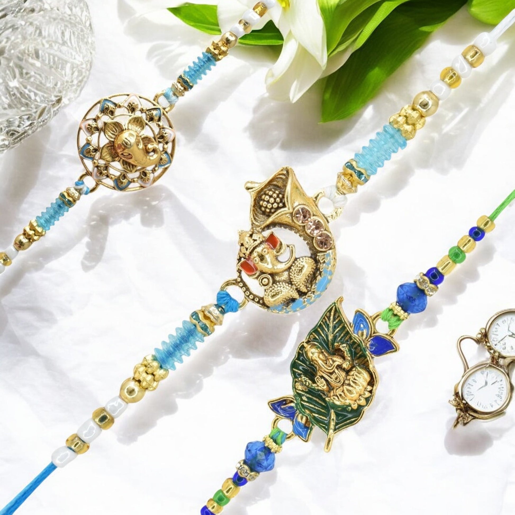 Rakhi with Greeting Card and Box