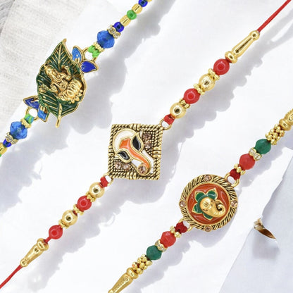 Rakhi with Greeting Card and Box