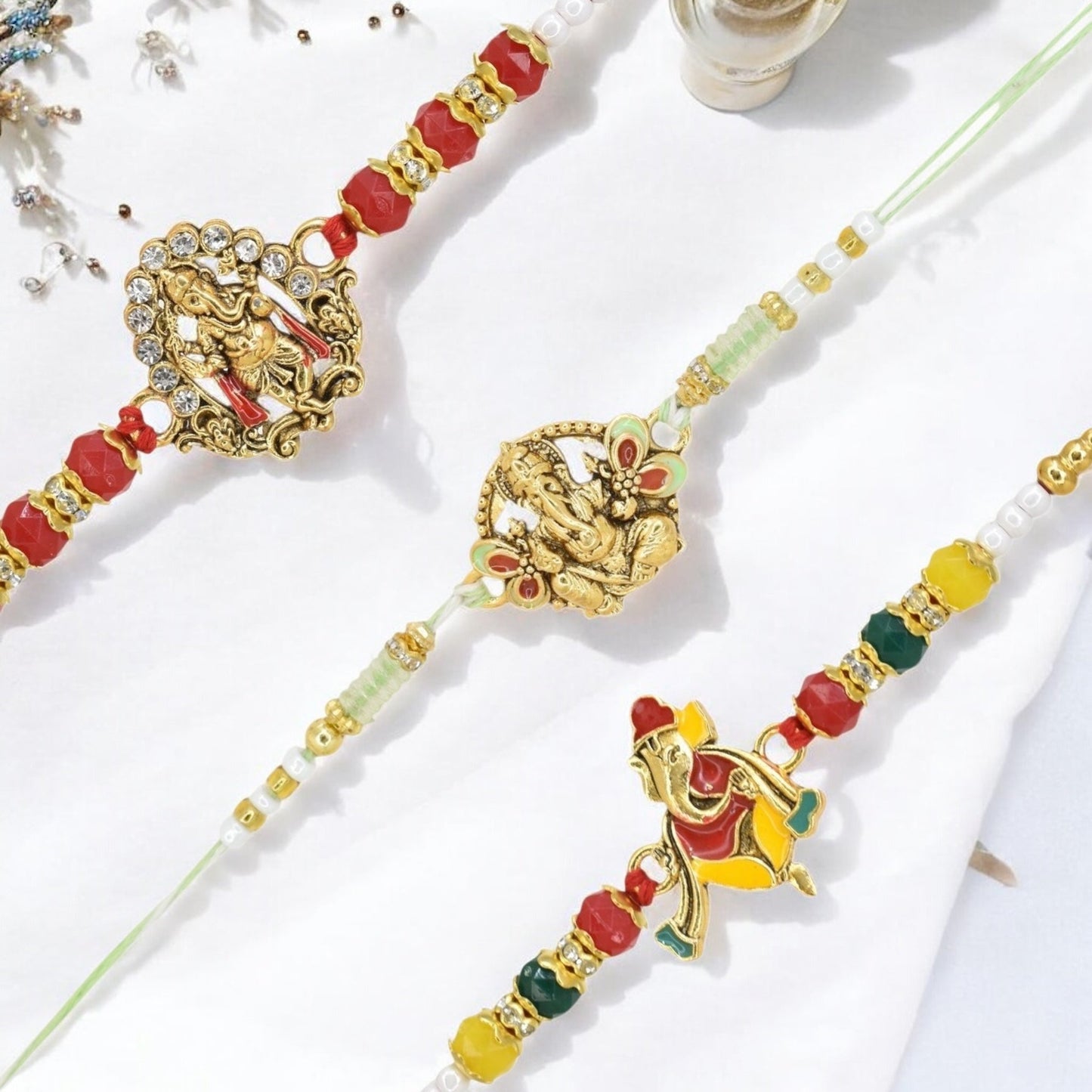 Rakhi with Greeting Card and Box