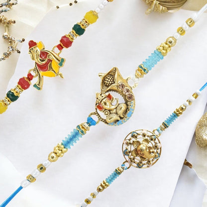 Rakhi with Greeting Card and Box