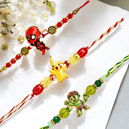 Rakhi with Greeting Card and Box