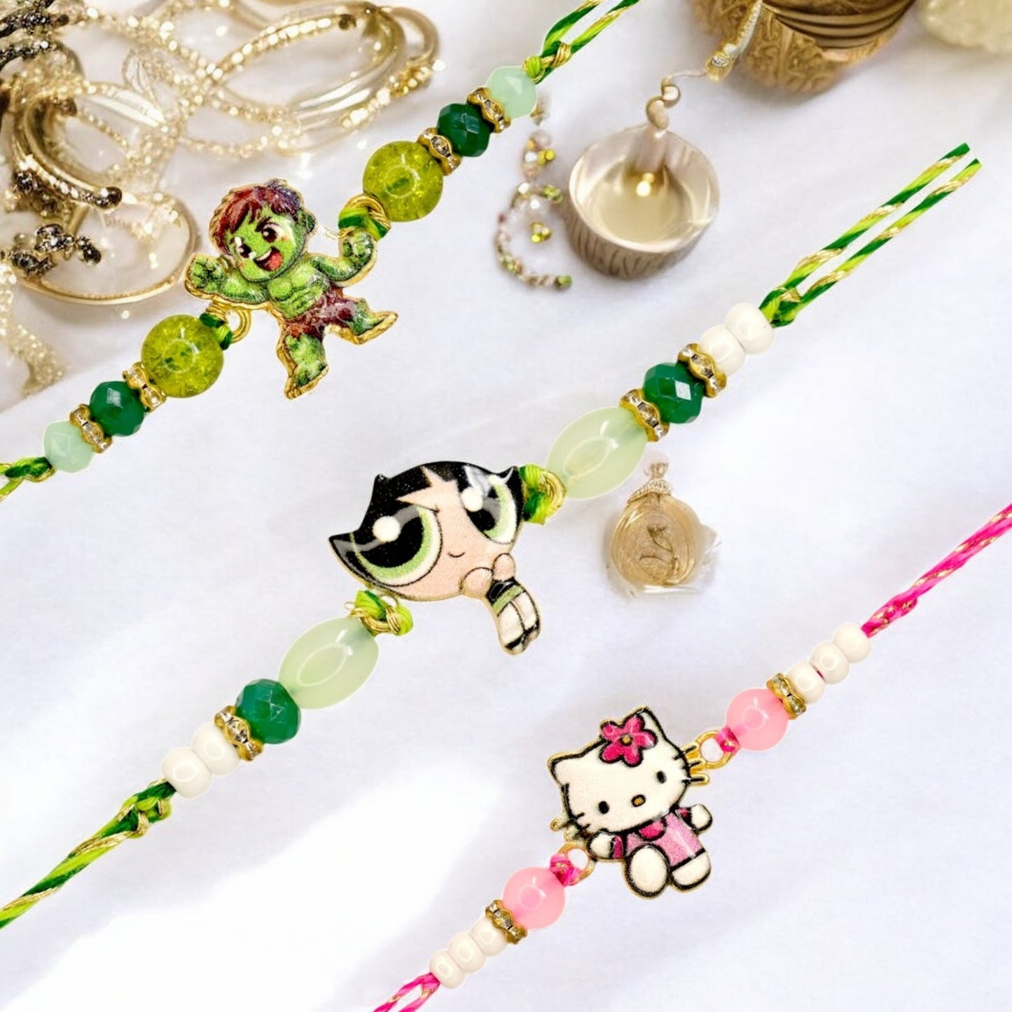 Rakhi with Greeting Card and Box