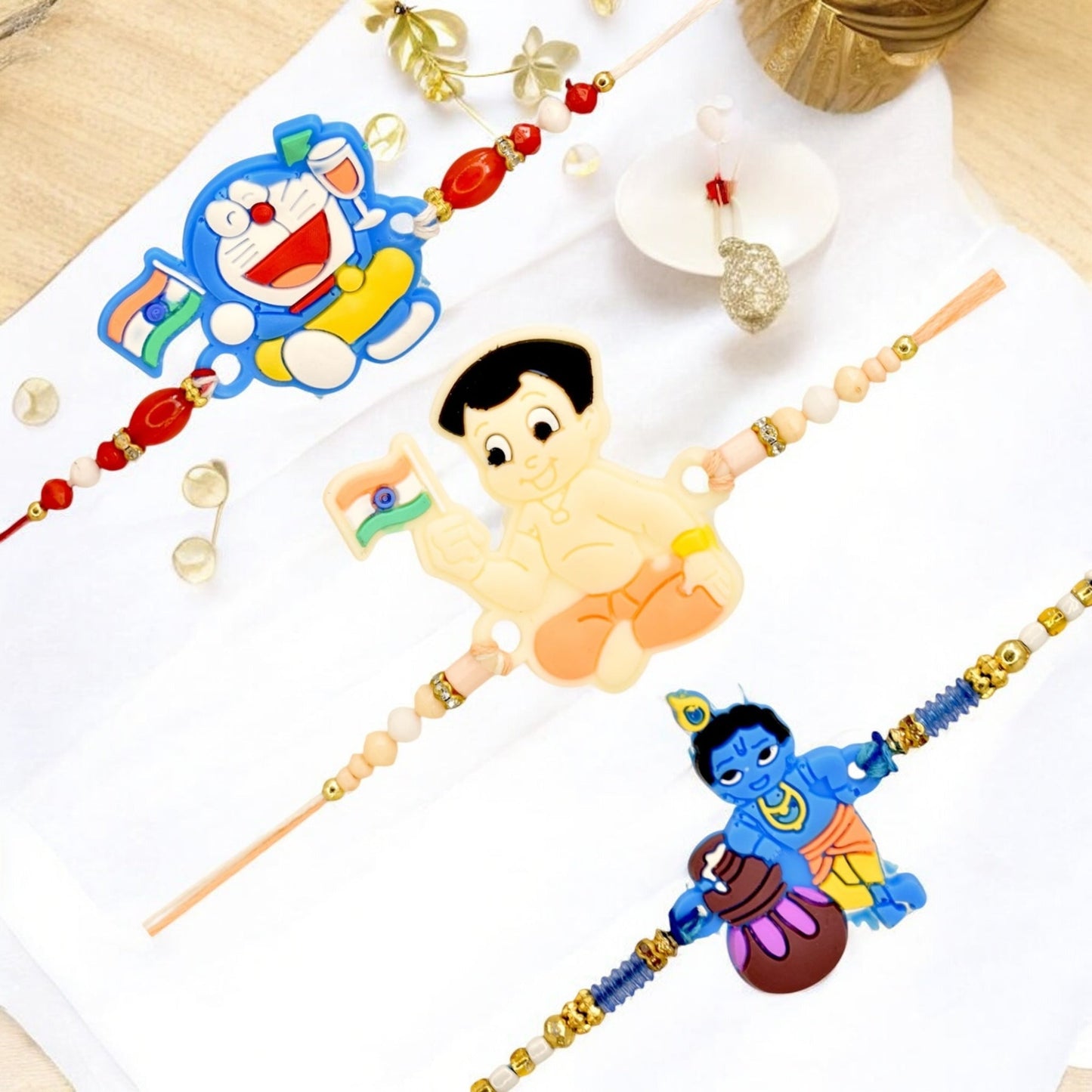 Rakhi with Greeting Card and Box