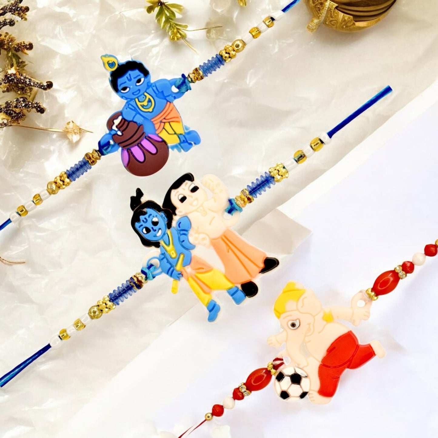 Rakhi with Greeting Card and Box