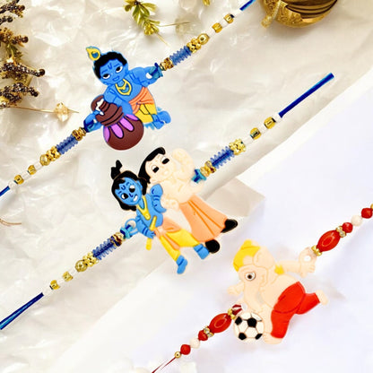 Rakhi with Greeting Card and Box