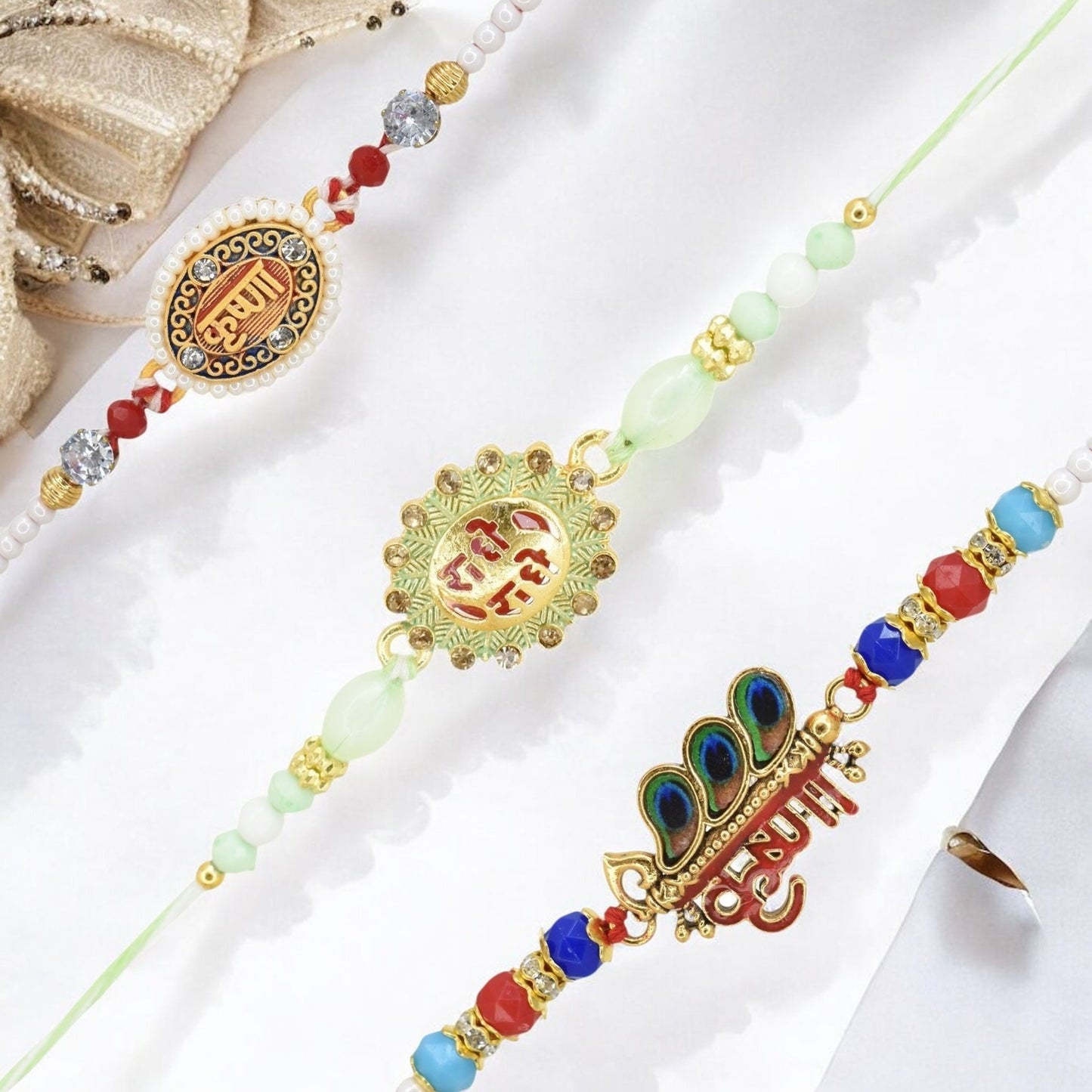 Rakhi with Greeting Card and Box