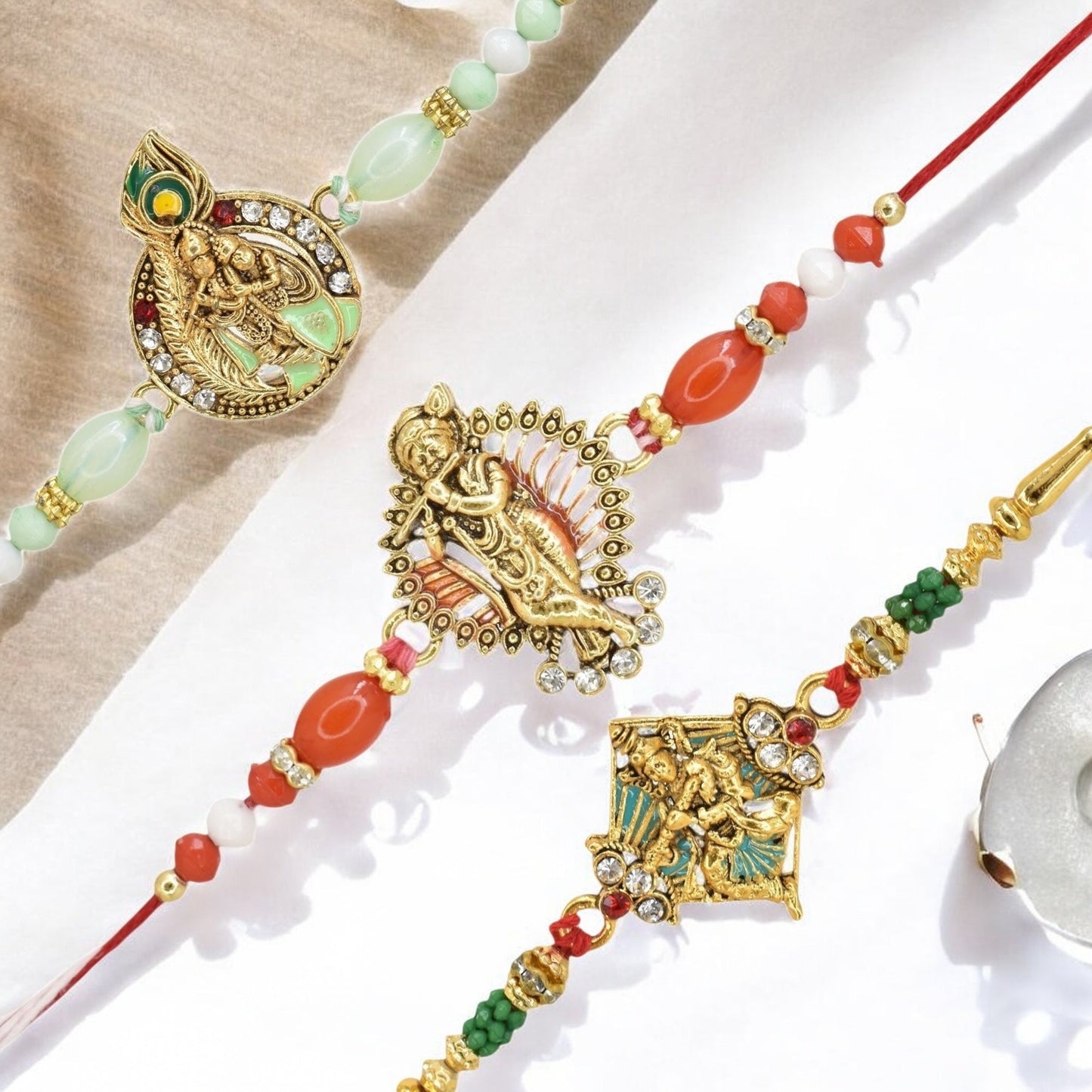 Rakhi with Greeting Card and Box