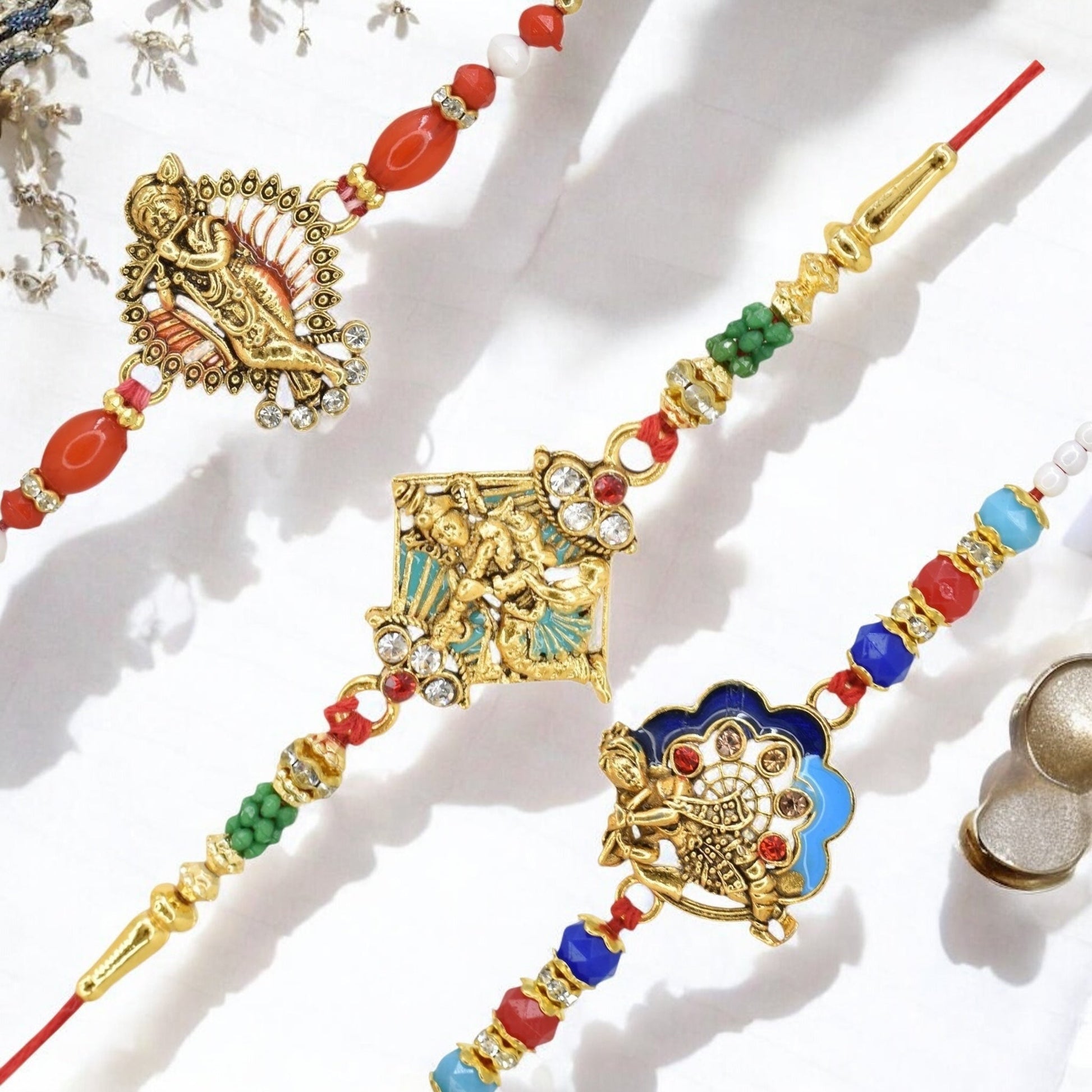 Rakhi with Greeting Card and Box