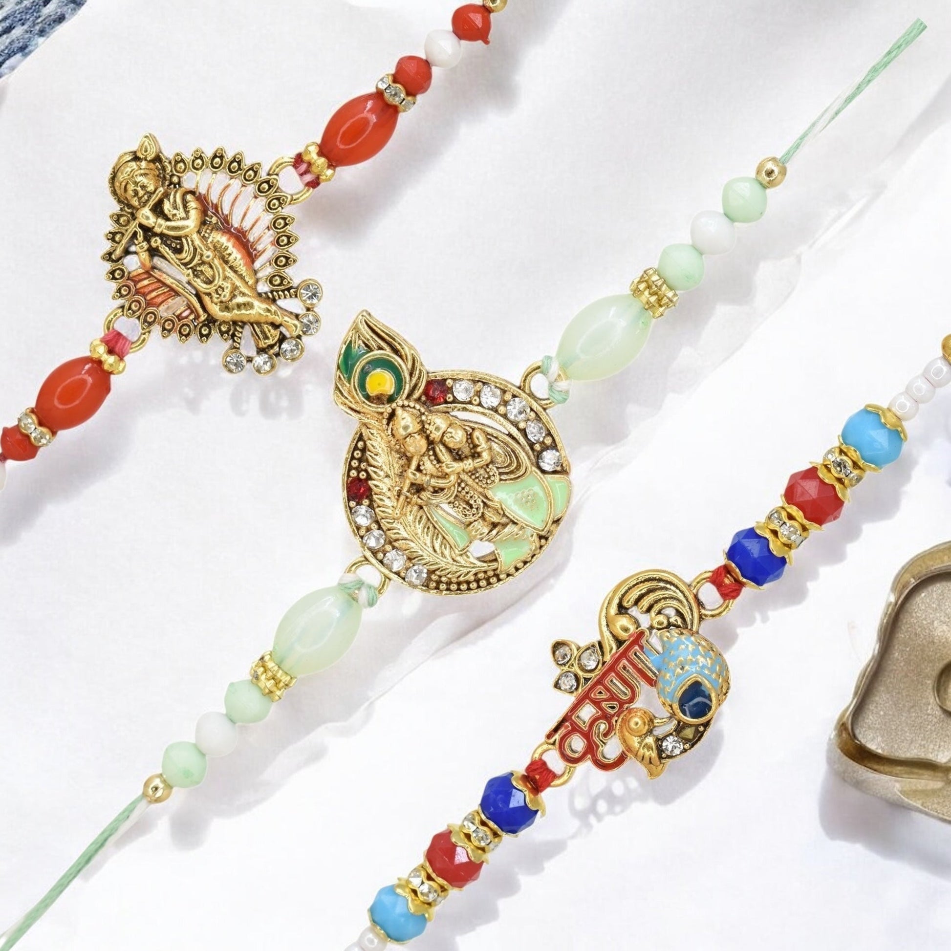 Rakhi with Greeting Card and Box