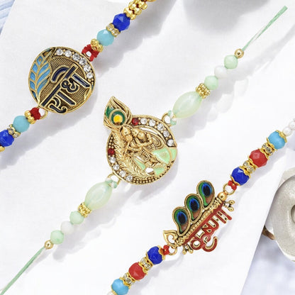 Rakhi with Greeting Card and Box