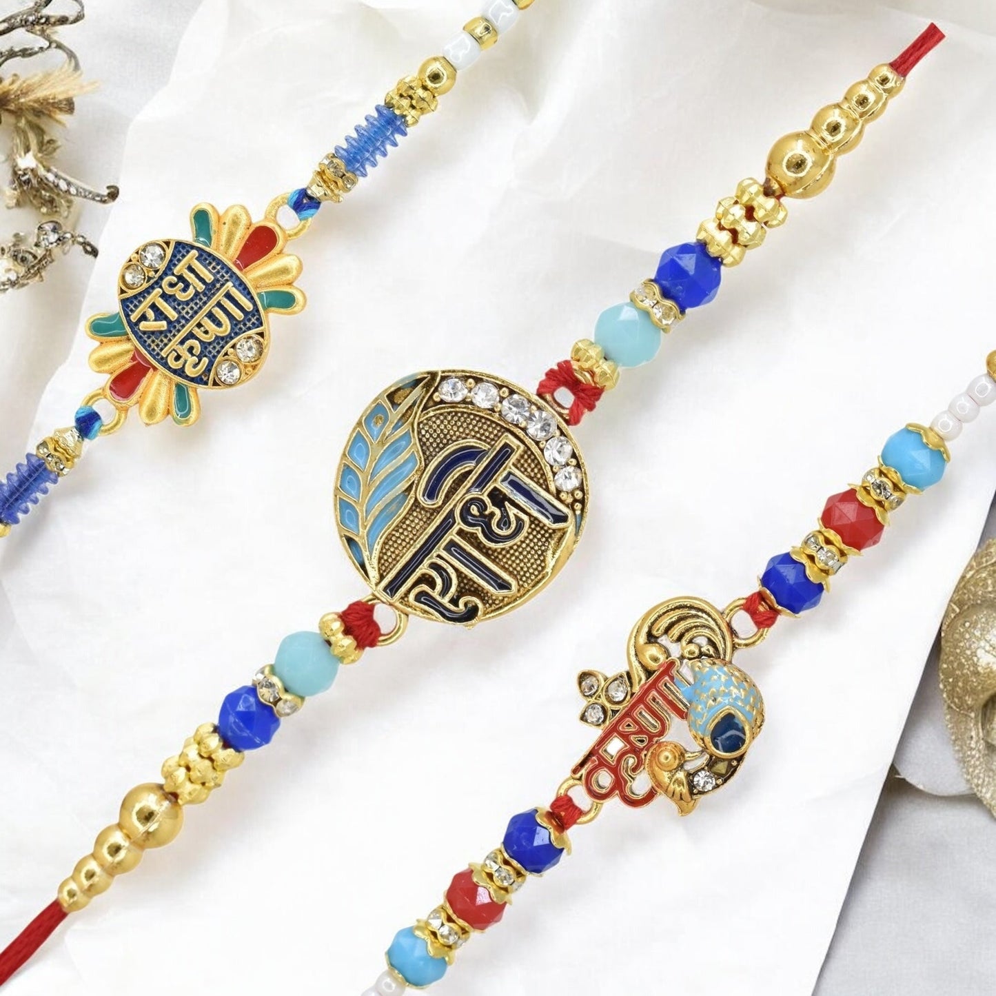 Rakhi with Greeting Card and Box