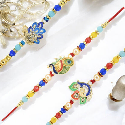 Rakhi with Greeting Card and Box