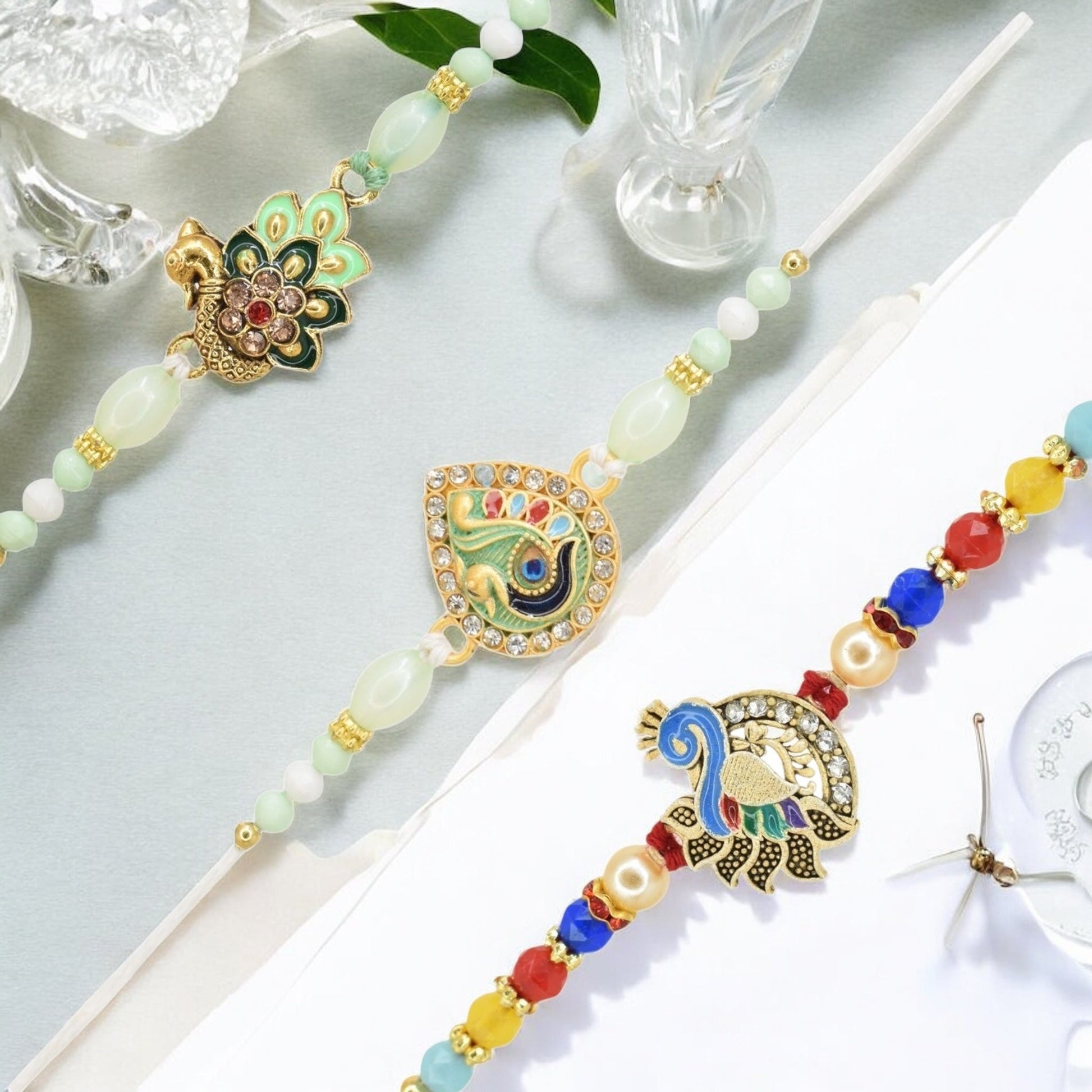 Rakhi with Greeting Card and Box