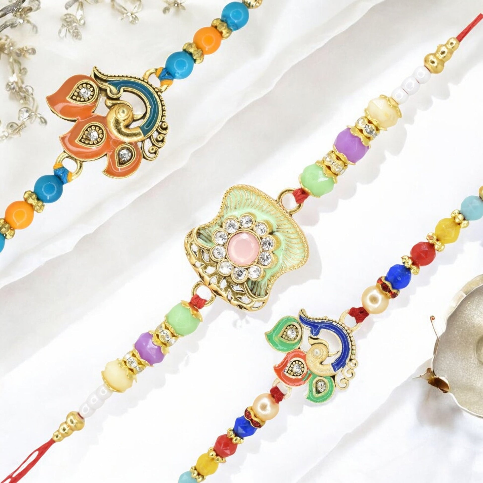 Rakhi with Greeting Card and Box