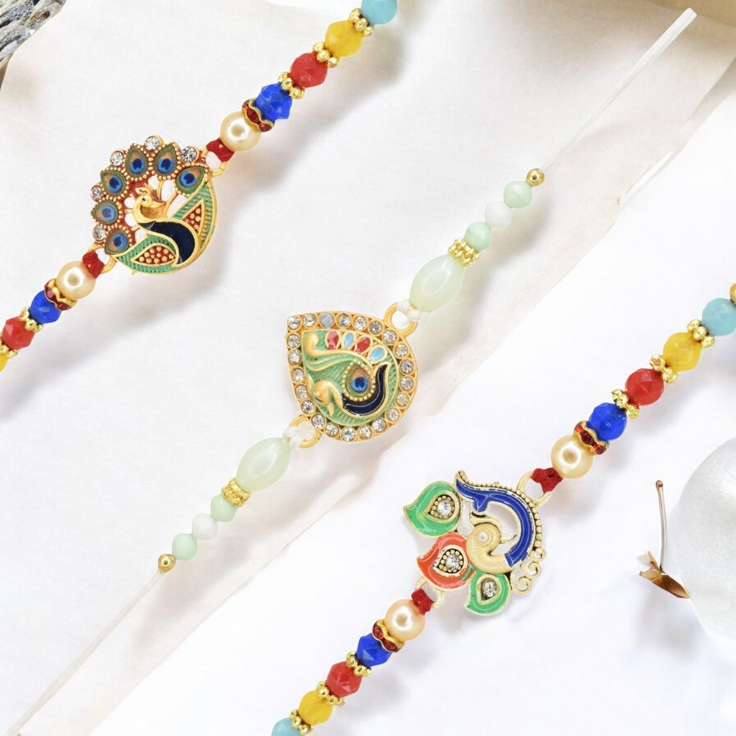 Rakhi with Greeting Card and Box