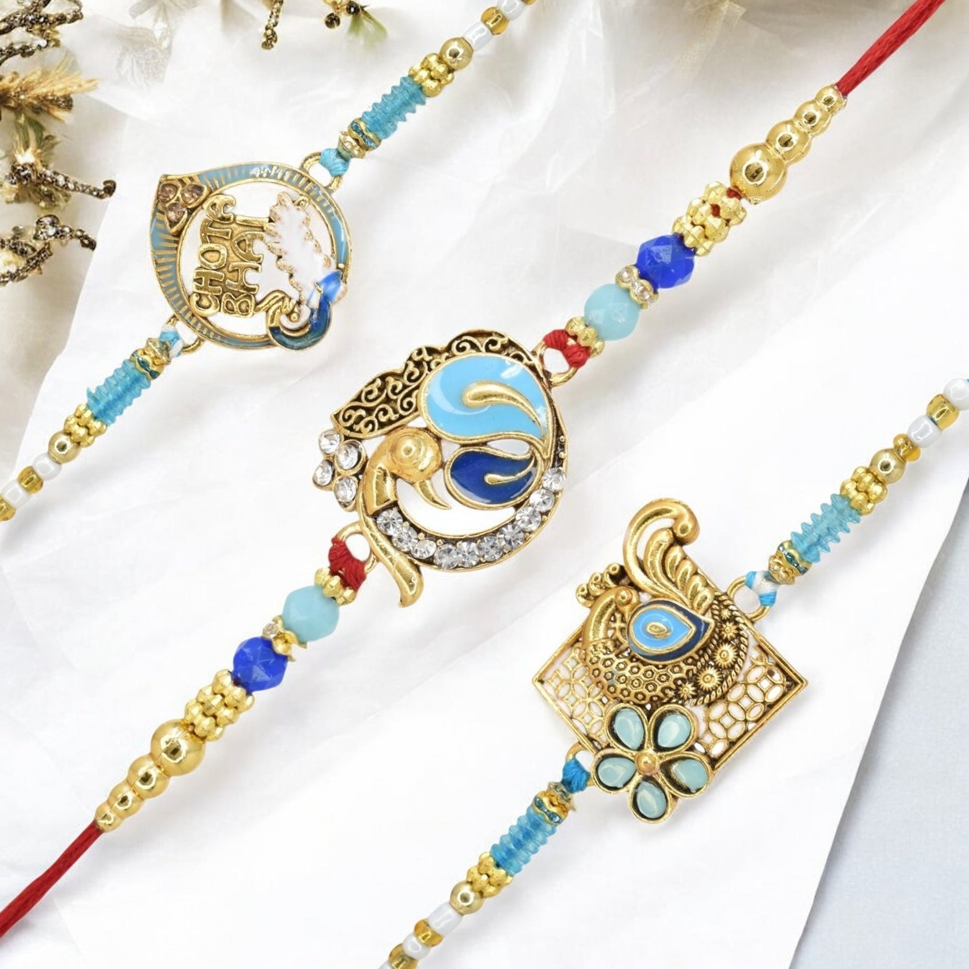 Rakhi with Greeting Card and Box